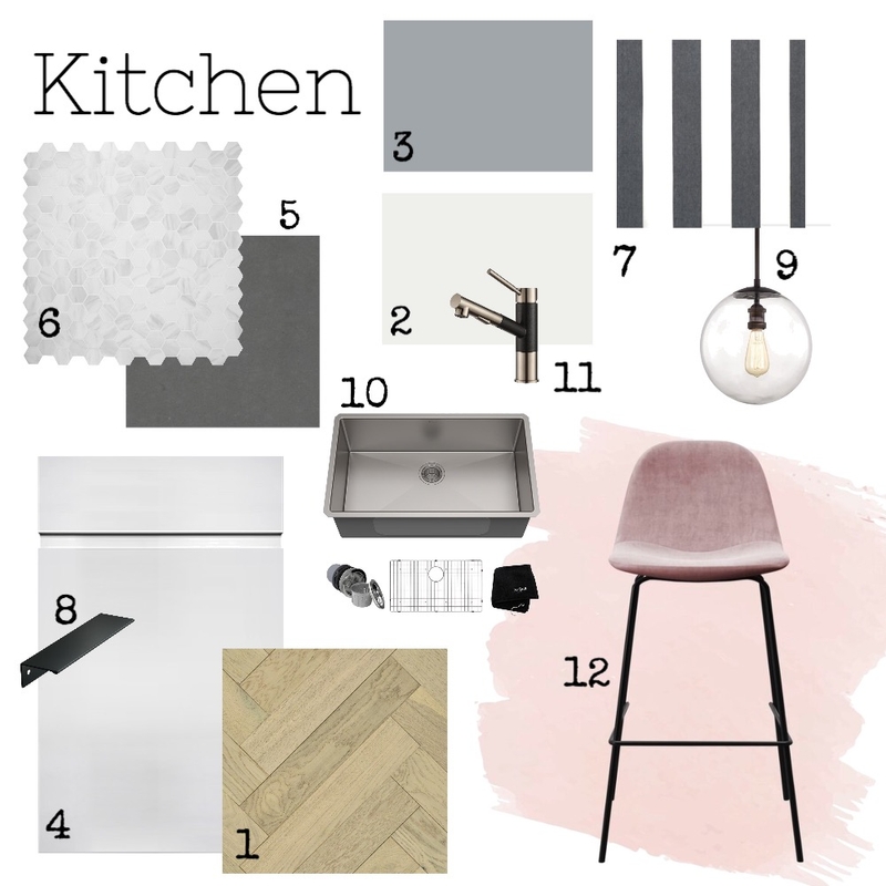 IDI Unit 9 Assignment: Kitchen Mood Board by Designs by Hannah Elizebeth on Style Sourcebook