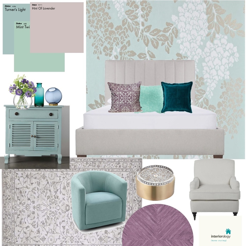 Duck egg feminine Main bedroom Mood Board by interiorology on Style Sourcebook