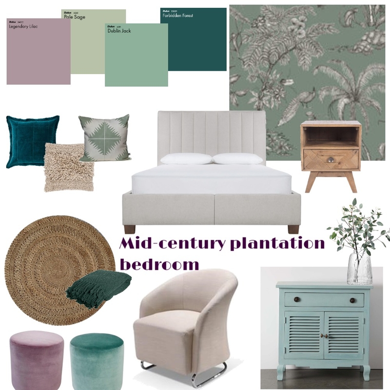 Sage and lavender bedroom Mood Board by interiorology on Style Sourcebook
