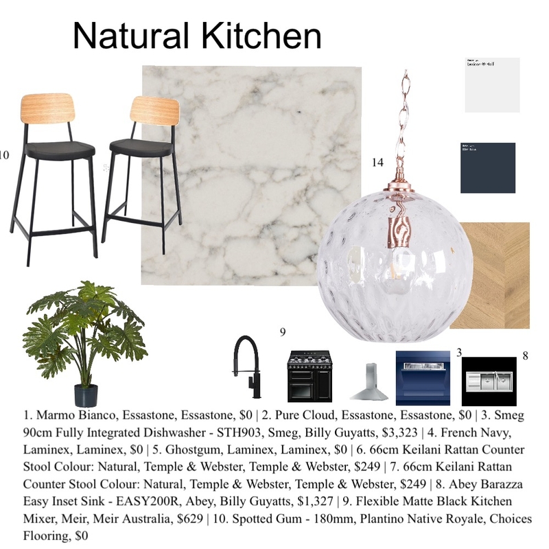 Natural kitchen Mood Board by Individual Interiors on Style Sourcebook