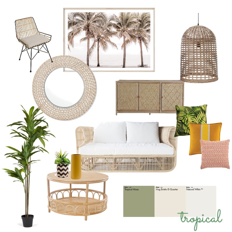 Tropical Mood Board by laraperera on Style Sourcebook