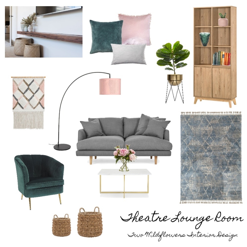Laura Theatre Lounge Room Mood Board by Two Wildflowers on Style Sourcebook
