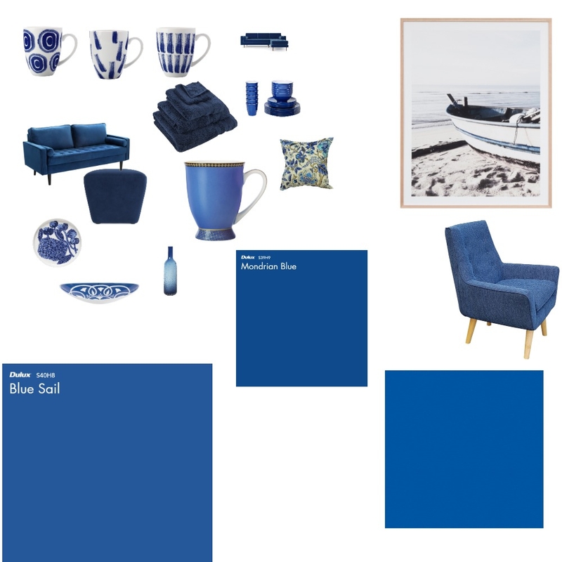 Pantone Classic Blue inspo Mood Board by interiorology on Style Sourcebook