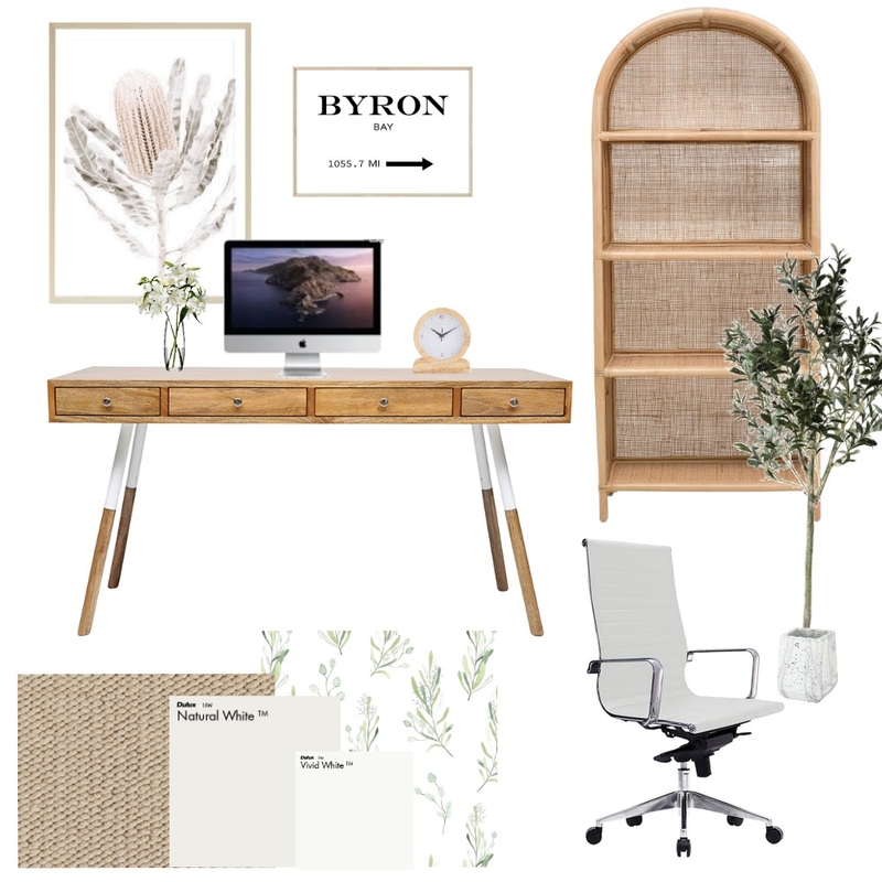 Calming Eathy study Mood Board by Alexis Gillies Interiors on Style Sourcebook