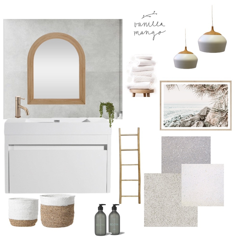 Chloe ensuite Mood Board by Stone and Oak on Style Sourcebook