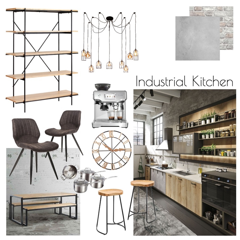 Industrial Kitchen Mood Board by Hannah Conway on Style Sourcebook