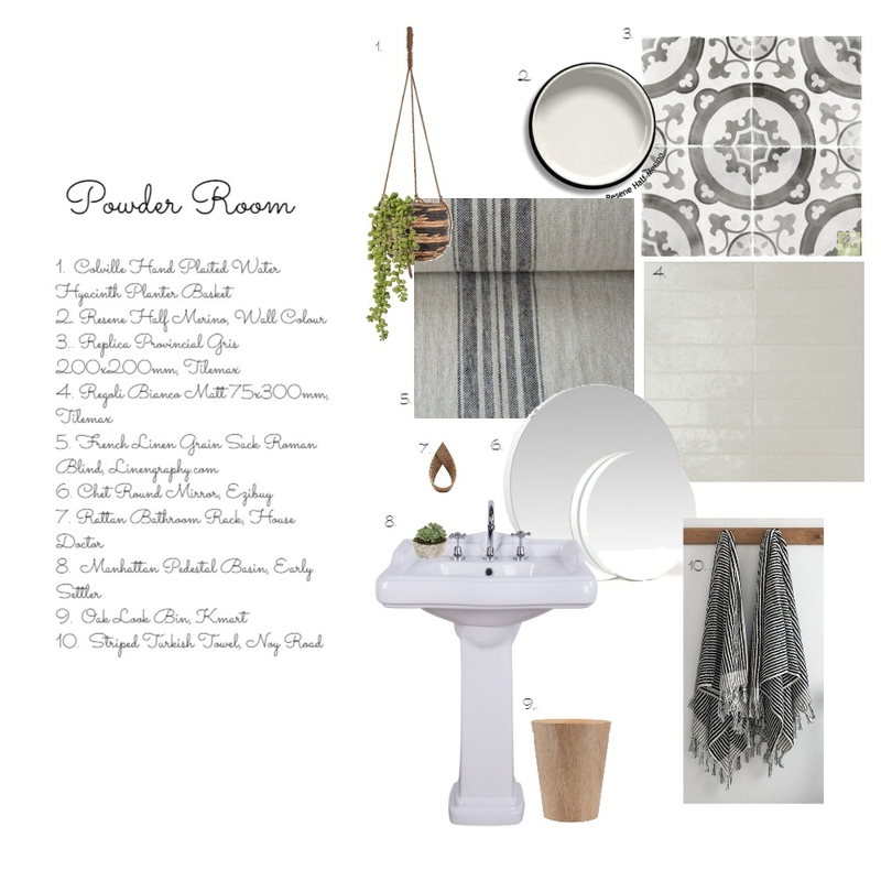 Powder Room Mood Board by tracetallnz on Style Sourcebook