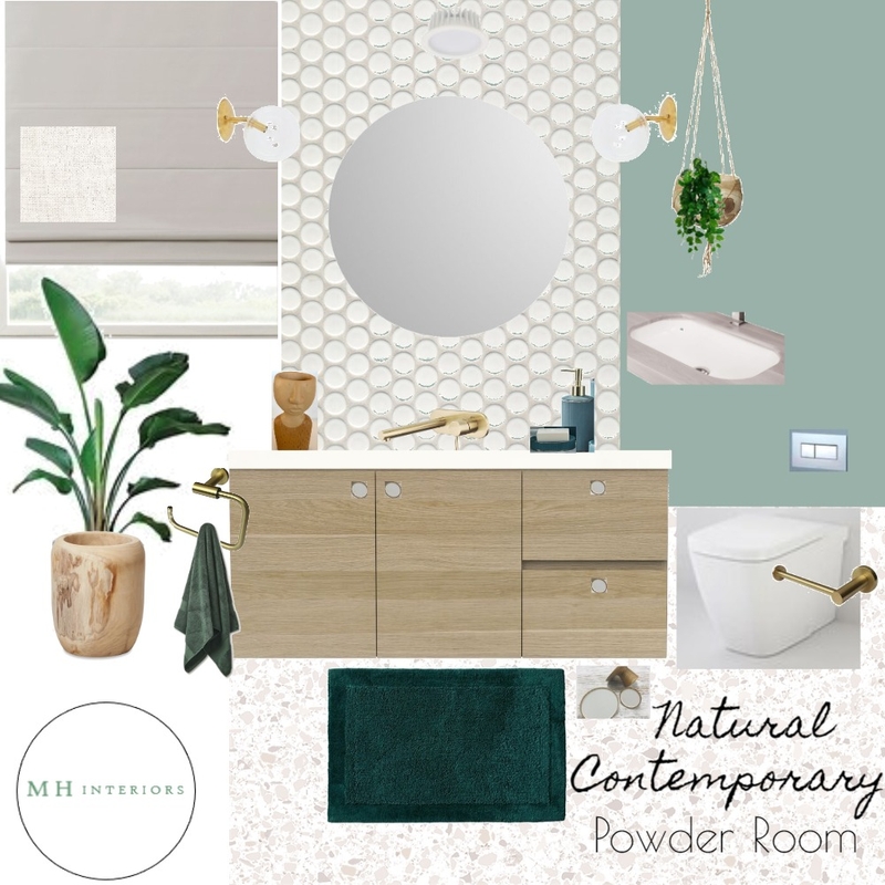 Module 9 Powder Room Mood Board by MichH on Style Sourcebook
