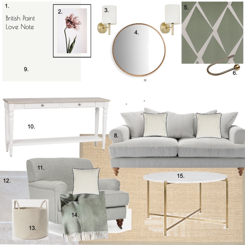 Living Room Mood Board Mood Board by oliviaspickernell on Style Sourcebook