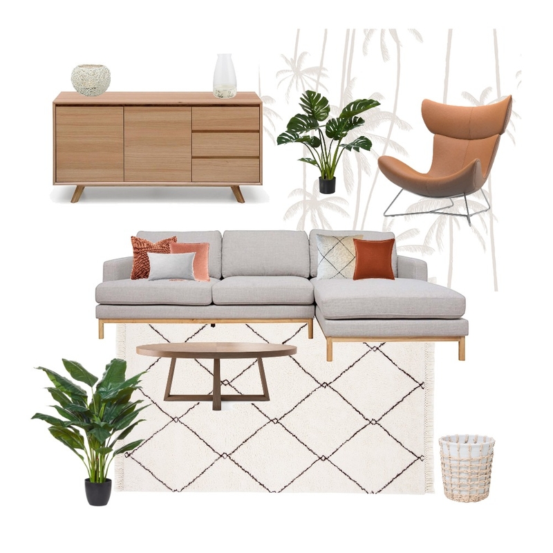 Mid-Century Modern Living Mood Board by Steph Nereece on Style Sourcebook
