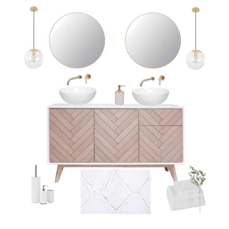 Herringbone Bathroom Mood Board by Steph Nereece on Style Sourcebook