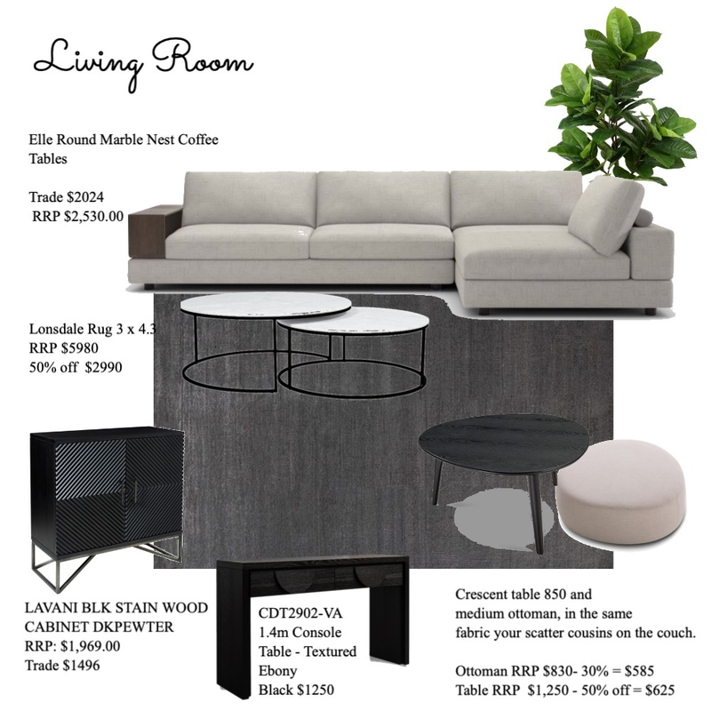 Living Room -  Angie Lim Mood Board by designsbyrita on Style Sourcebook
