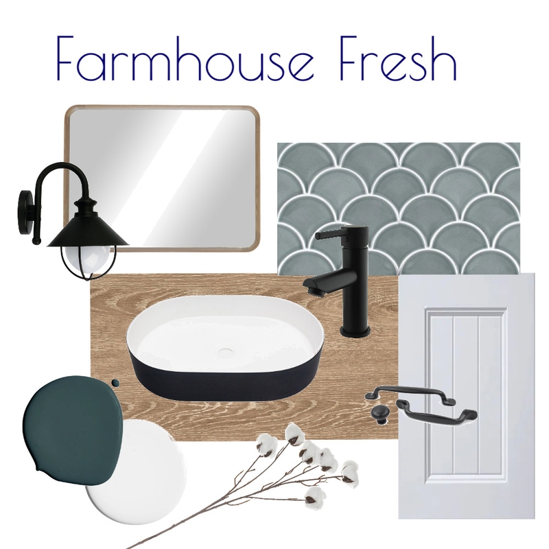 Farmhouse Fresh Flatlay Bathroom Mood Board by Kohesive on Style Sourcebook