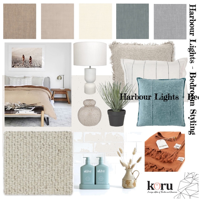 Harbour Lights - Bedroom Styling Mood Board by bronteskaines on Style Sourcebook