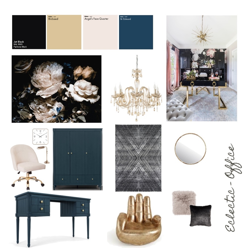 Eclectic Office Mood Board by Emani Hamouda on Style Sourcebook