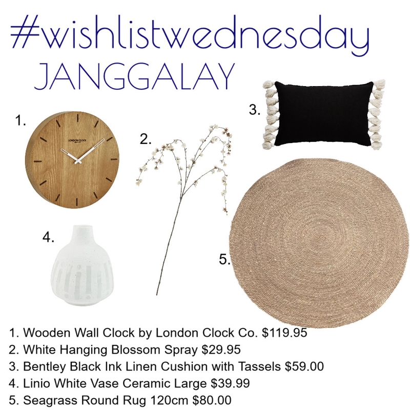 Wishlist Wednesday Janggalay Mood Board by Kohesive on Style Sourcebook