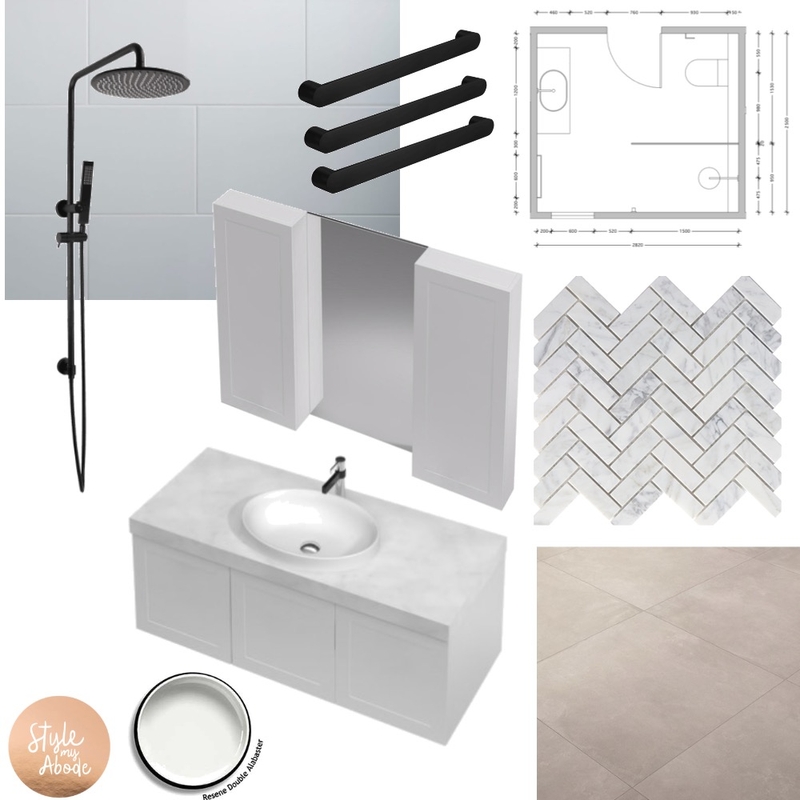 Waihi bathroom 2 Mood Board by Style My Abode Ltd on Style Sourcebook