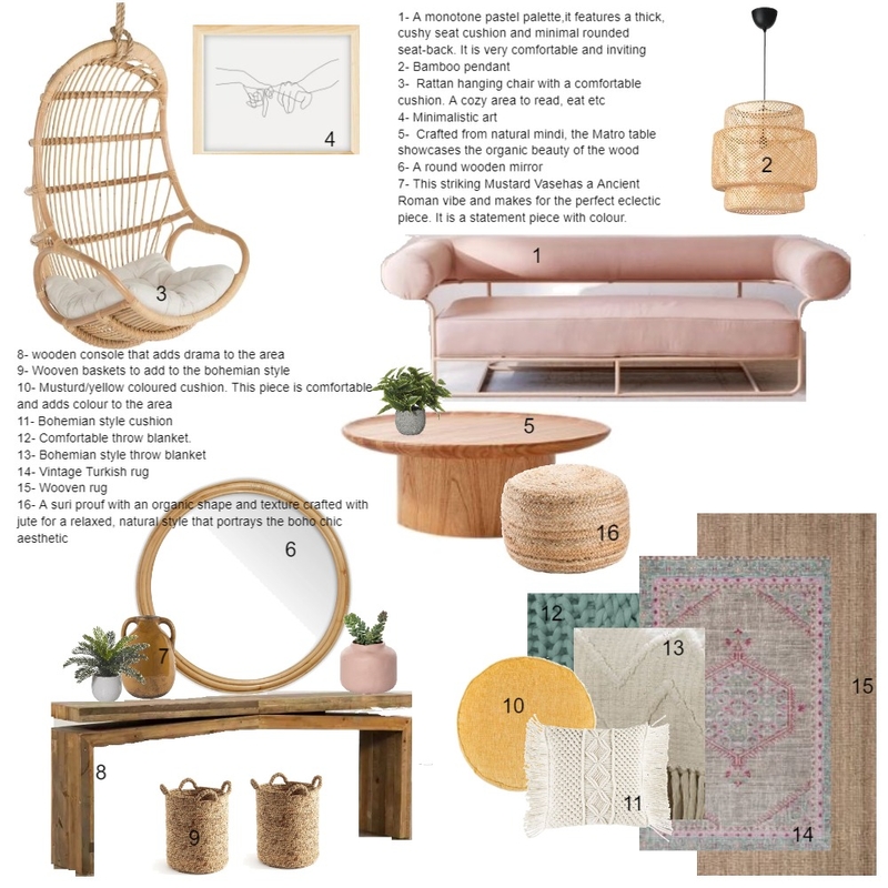 Bohemian living room Mood Board by nzi on Style Sourcebook
