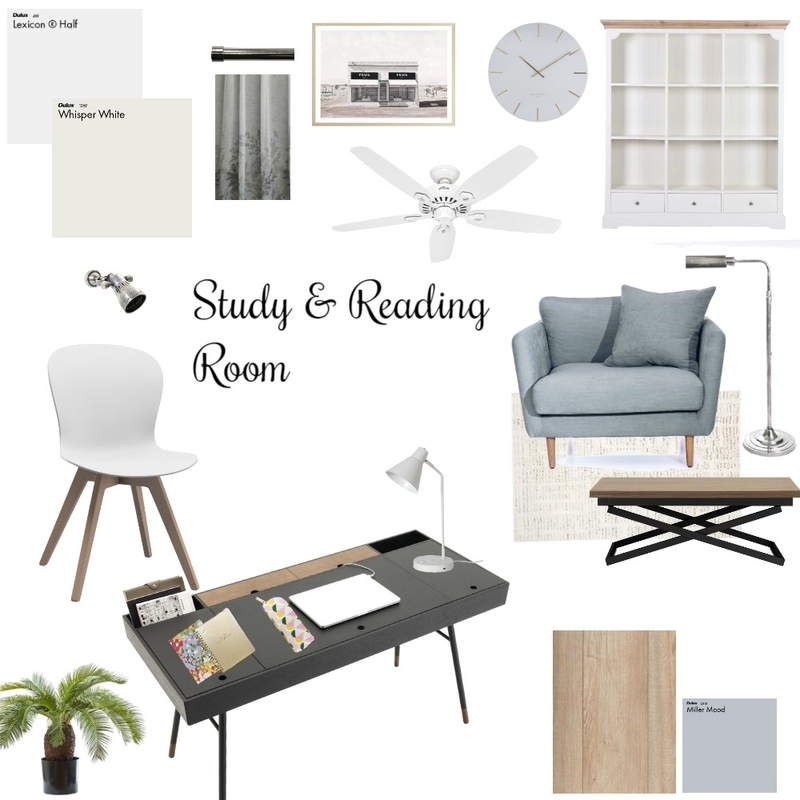 Study & Reading Room Mood Board by Reveur Decor on Style Sourcebook
