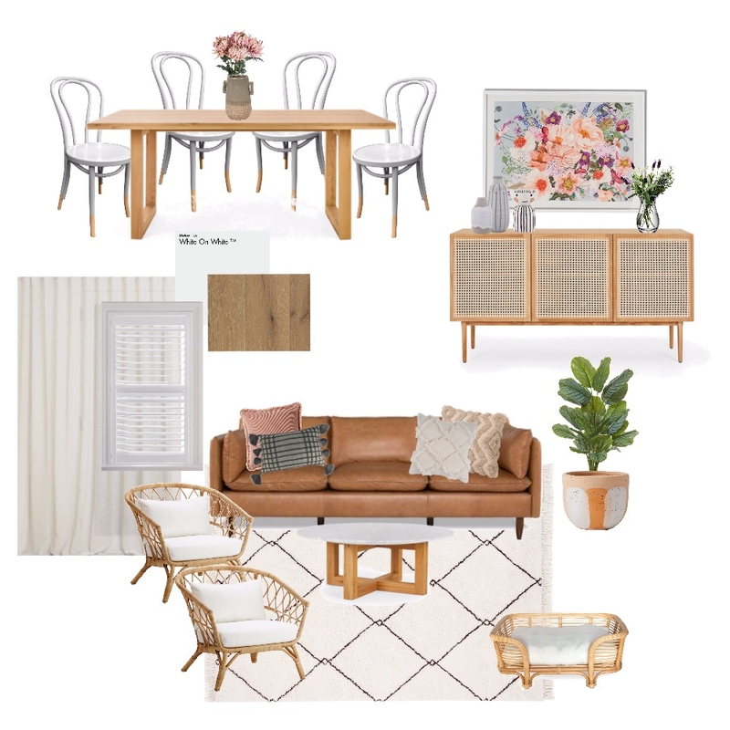 Living & Dining Concept Mood Board by Jorja Clair Interiors on Style Sourcebook