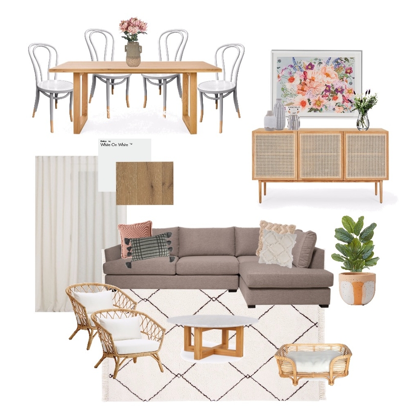 Living & Dining Concept Mood Board by Jorja Clair Interiors on Style Sourcebook