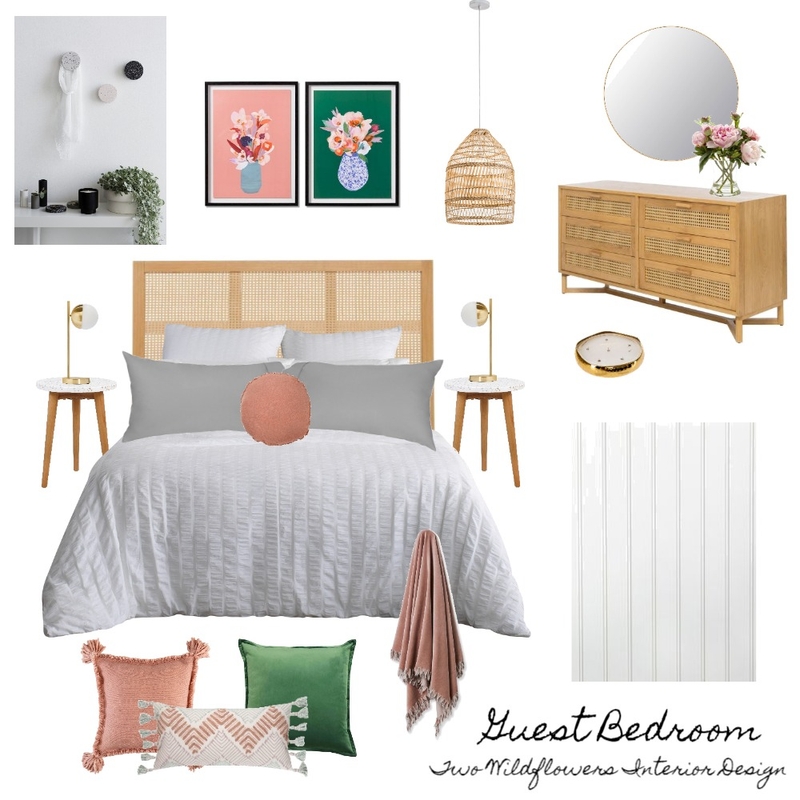 Laura Guest Bedroom Mood Board by Two Wildflowers on Style Sourcebook