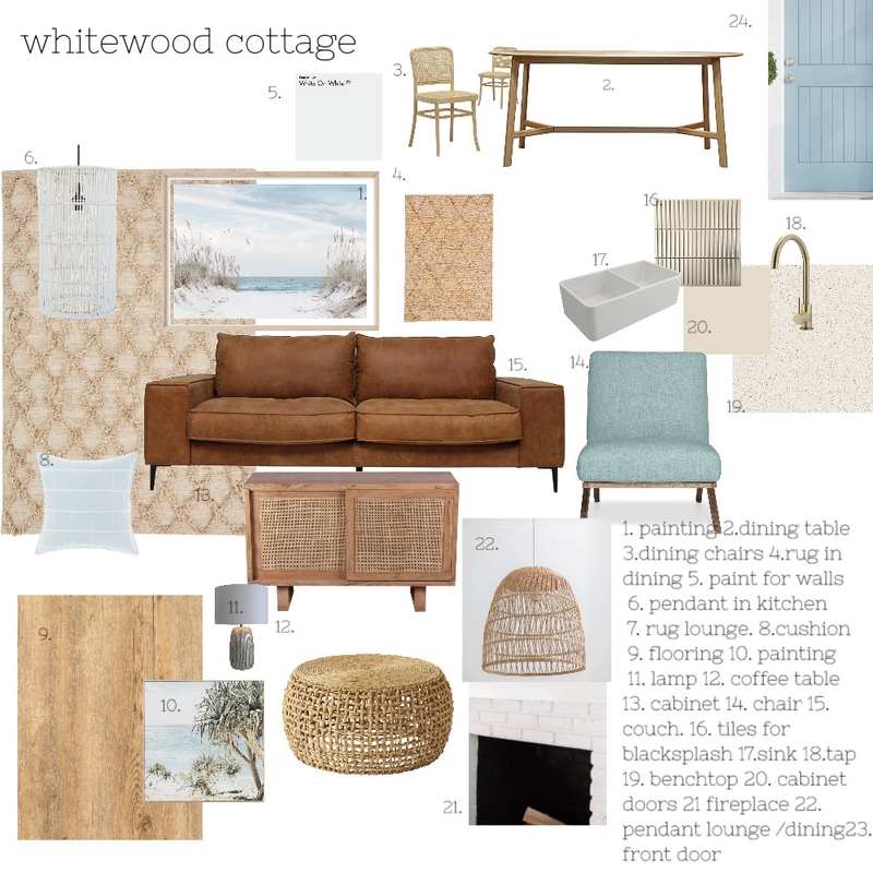 whitewood Mood Board by Zhush It on Style Sourcebook