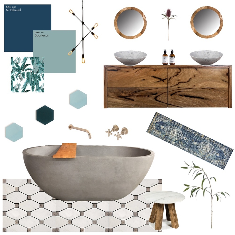 Bathroom Mood Board by Rhiannon on Style Sourcebook