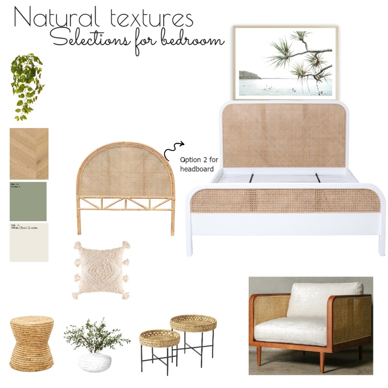 natural textures for bedroom Mood Board by sakshi on Style Sourcebook