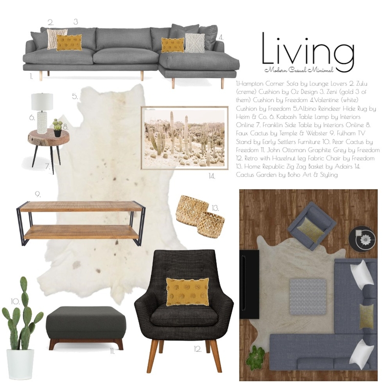 Design School Living Project Mood Board by hhardin1 on Style Sourcebook