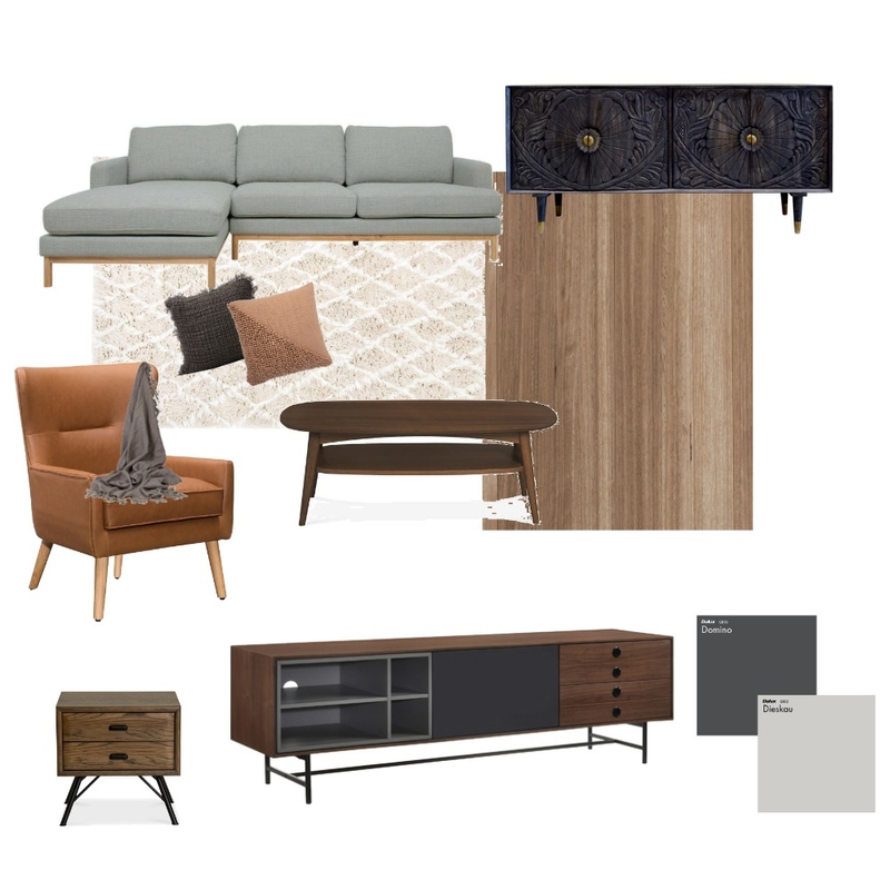 Modern Farmhouse Living Room Mood Board by alinachernega on Style Sourcebook