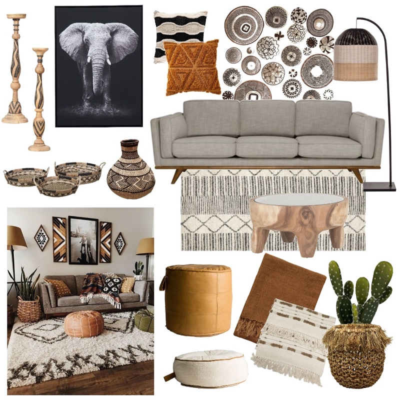 African living room Mood Board by AV Design on Style Sourcebook