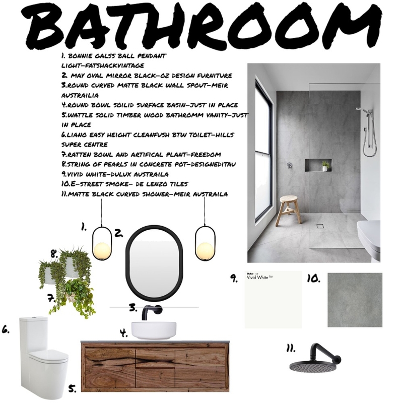 bathroom Mood Board by courtmunro on Style Sourcebook