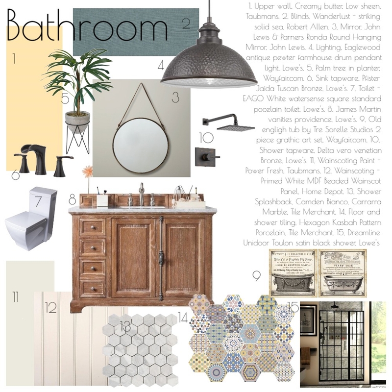 Bathroom Mood Board by Rion Breslin on Style Sourcebook