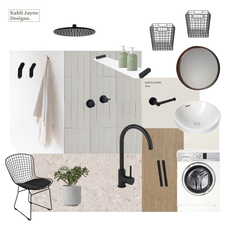 Urban Scandi Laundry Mood Board by Kahli Jayne Designs on Style Sourcebook