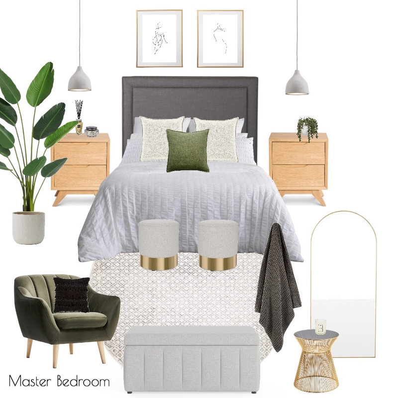 J & H - Master Bedroom 7.0 Mood Board by Abbye Louise on Style Sourcebook
