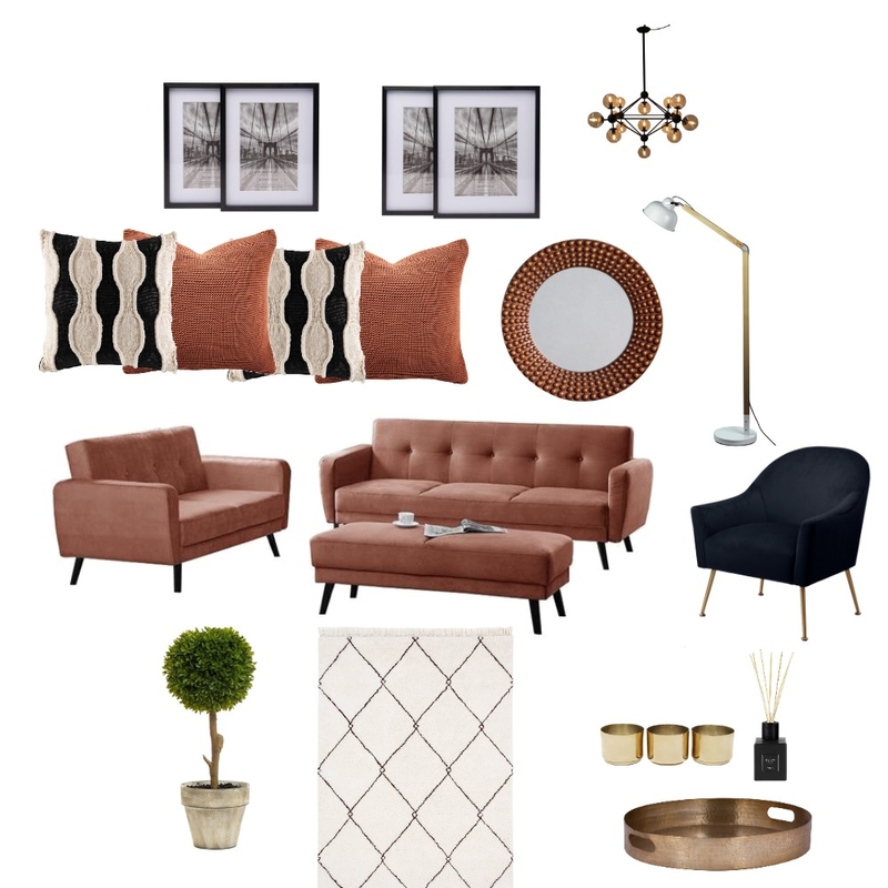Modern Minimalist Scandanavian lounge Mood Board by diyadesign_interiors on Style Sourcebook