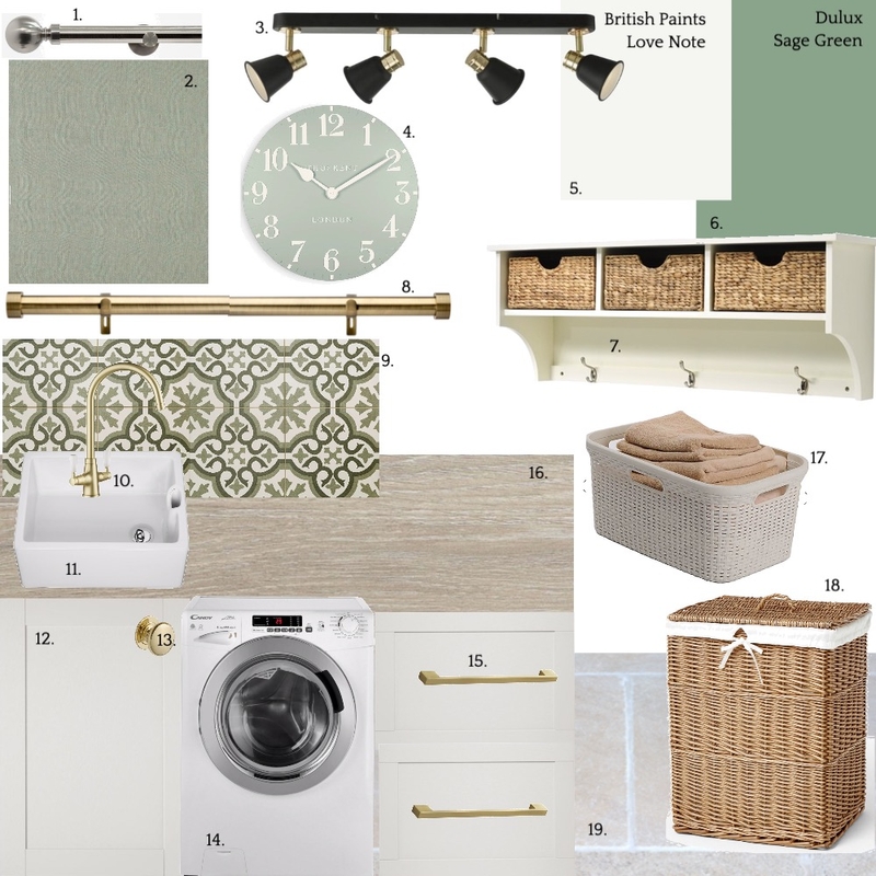 Laundry Room Sample Board Mood Board by oliviaspickernell on Style Sourcebook