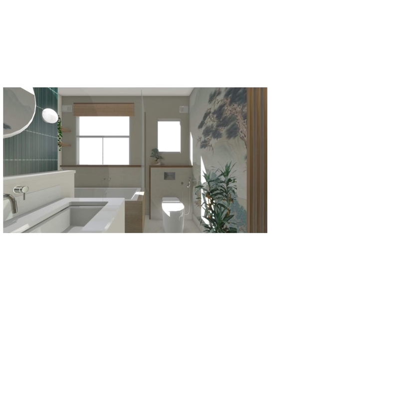 Japanese Spa Bathroom Mood Board by Cinnamon Space Designs on Style Sourcebook
