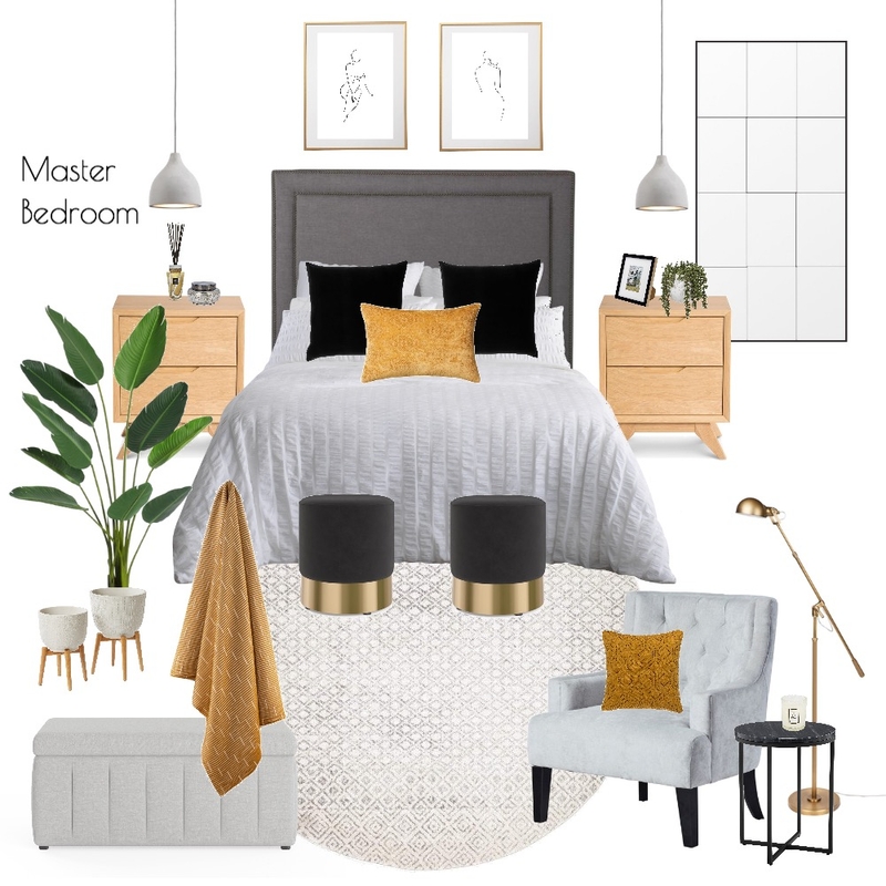 J & H - Master Bedroom 8.1 Mood Board by Abbye Louise on Style Sourcebook