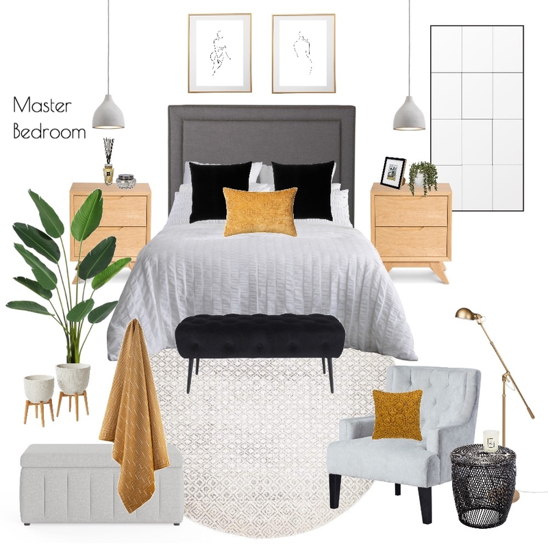 J & H - Master Bedroom 9.0 Mood Board by Abbye Louise on Style Sourcebook