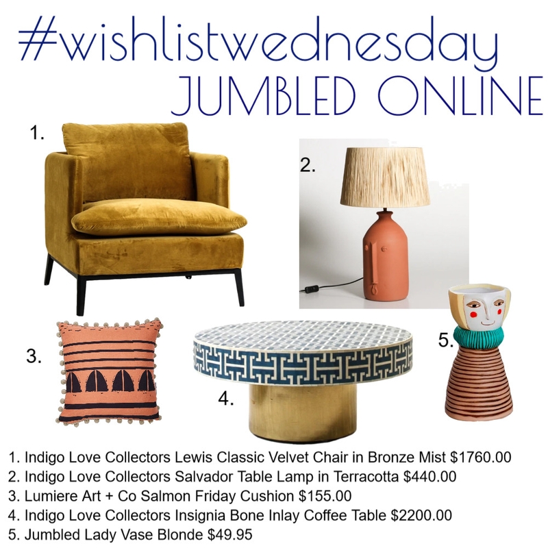 Wishlist Wednesday Jumbled Online Mood Board by Kohesive on Style Sourcebook
