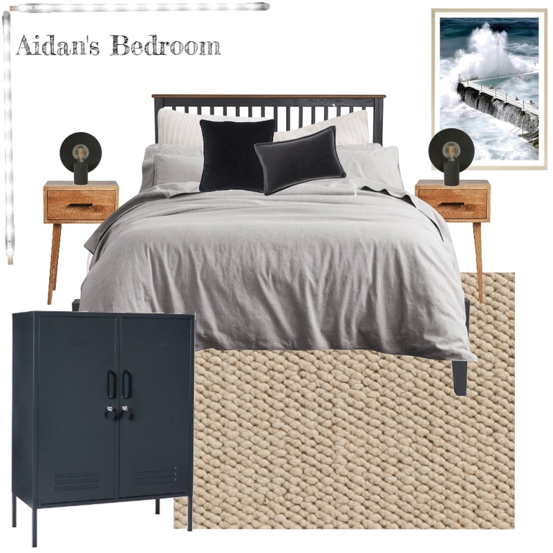 Aidan's Bedroom Mood Board by Spruce Design Studio on Style Sourcebook