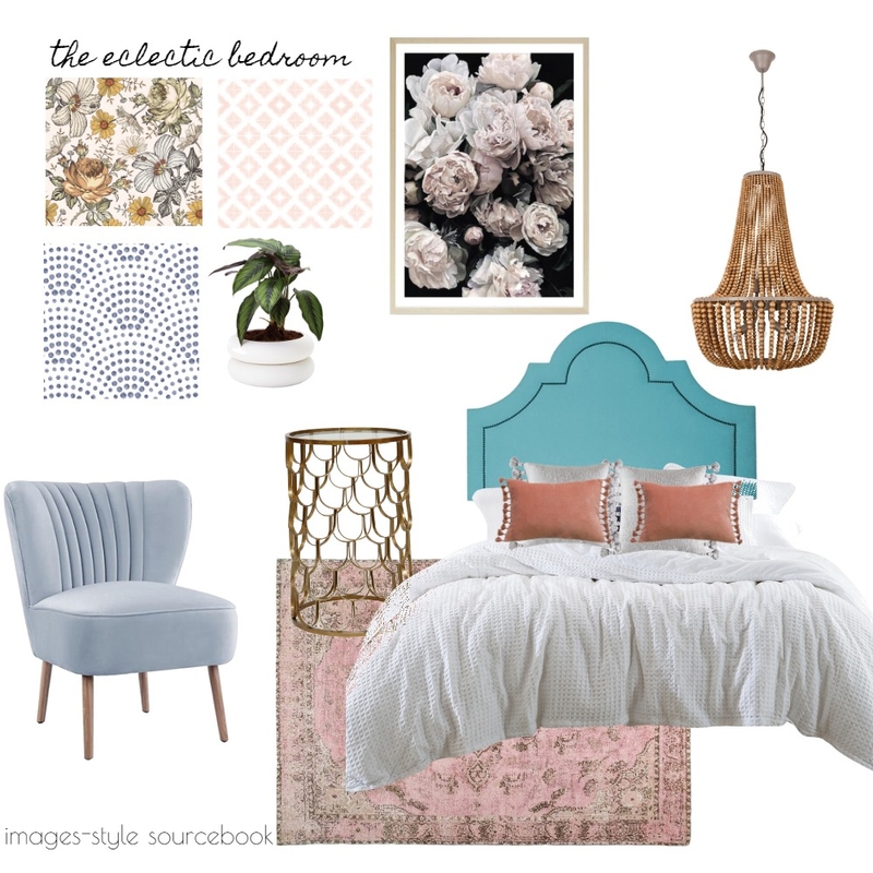 The Eclectic Bed room Moodboard 2 Mood Board by Jo Murphy on Style Sourcebook