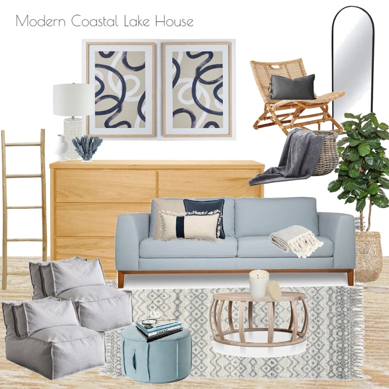 Modern Coastal Lake House Mood Board by Harluxe Interiors on Style Sourcebook