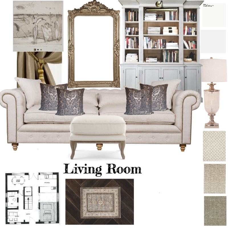 Living Room Final Mood Board by LC on Style Sourcebook