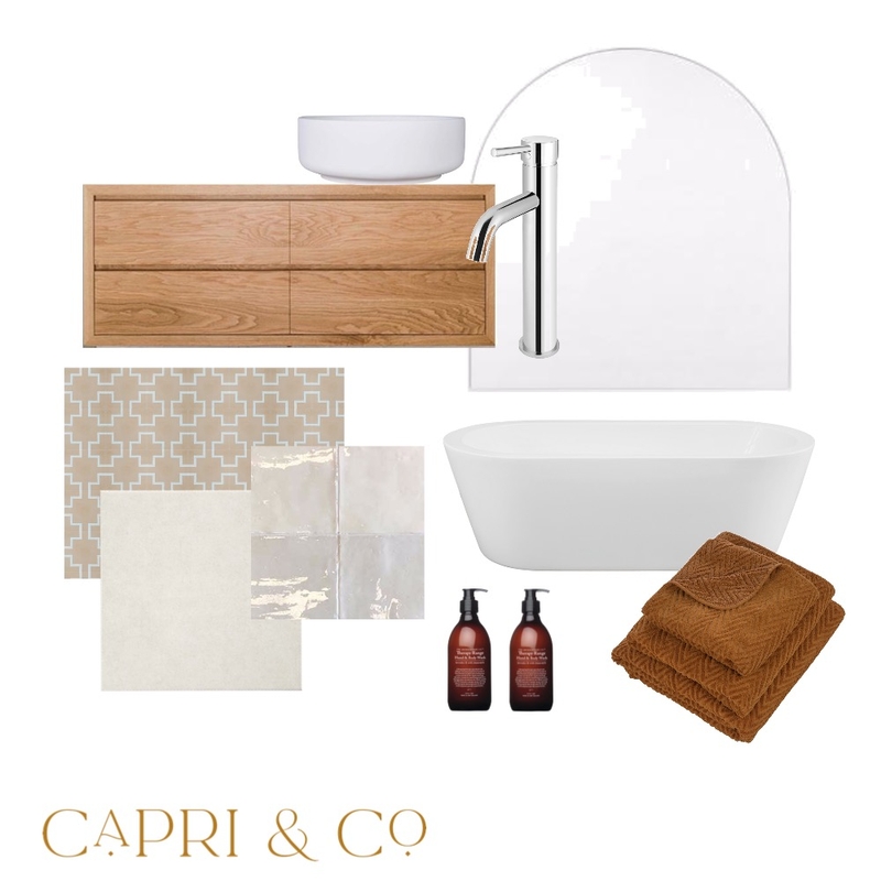 Bathroom Renovation Mood Board by Capri & Co Interiors on Style Sourcebook