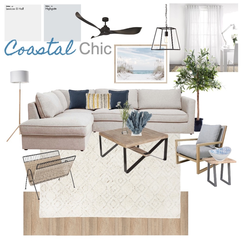 Coastal Chic Living Room Mood Board by nisadyahayu on Style Sourcebook
