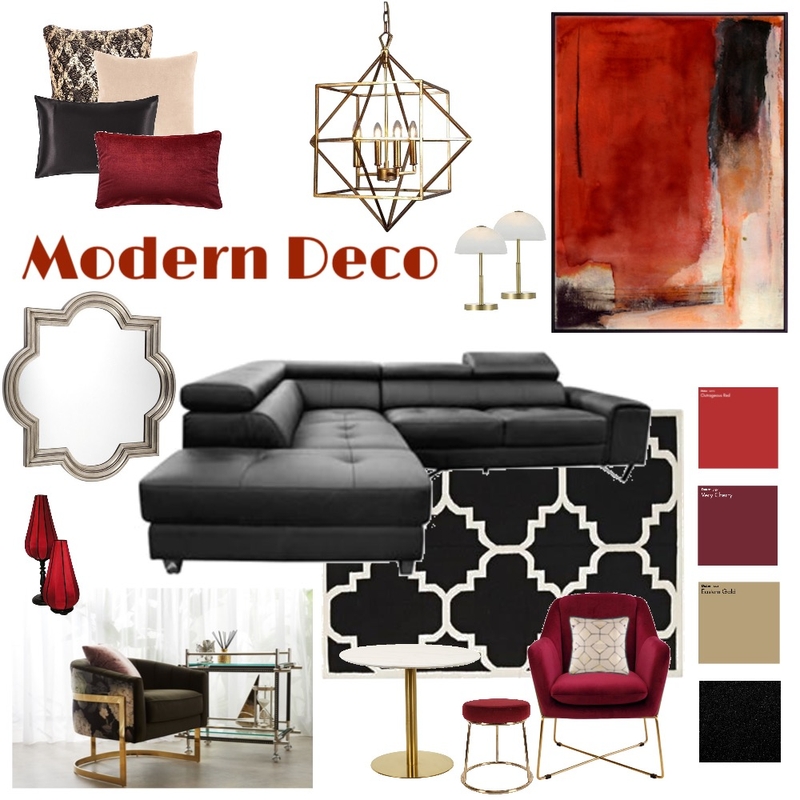 M3 Art Deco Mood Board by Inspired Designs by Alex on Style Sourcebook