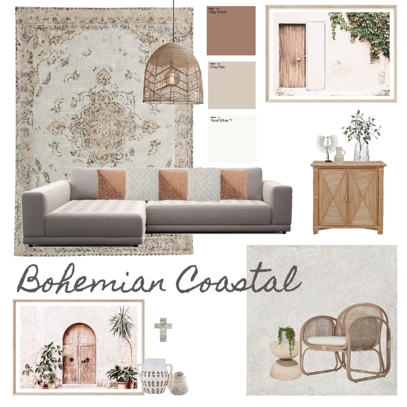 Bohemian Coastal Mood Board by Effie Dallas on Style Sourcebook